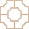 Ekena Millwork 33W x 33H x 38T Small Bradley Decorative Fretwork Wood Ceiling Panels, Red Oak CELW33X33X0375BRDRO - alternate 3